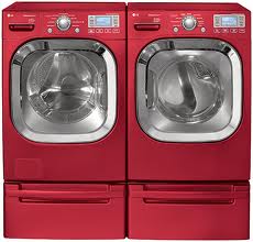 Essential Appliance, Inc.- Red Washer and Dryer